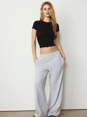 Stradivarius Koszulka basic slim fit  Czarny