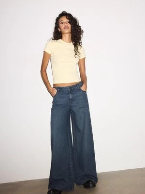 Zdjęcie produktu Stradivarius Koszulka basic z krótkim rękawem i okrągłym dekoltem  Żółty pastelowy