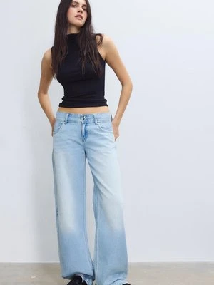 Stradivarius Koszulka bez rękawów z golfem  Czarny