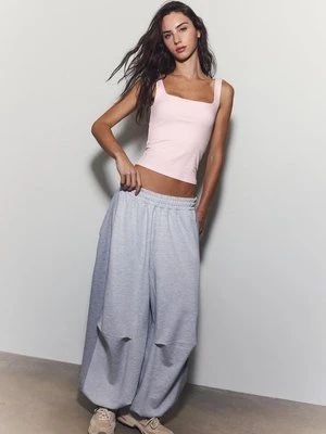 Stradivarius Koszulka na szerokich ramiączkach  Pastelowy róż