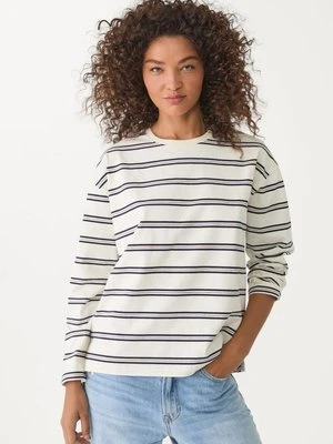 Stradivarius Koszulka oversize w paski  Morski