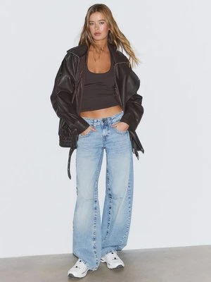 Stradivarius Koszulka z dekoltem halter  Brązowy