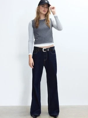 Stradivarius Koszulka z długim rękawem z efektem potrójnego ubrania  Ciemnoszary