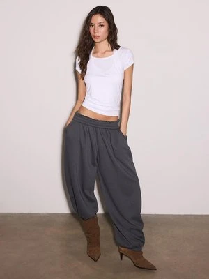 Stradivarius Koszulka z krótkim rękawem dwuwarstwowa  Biały