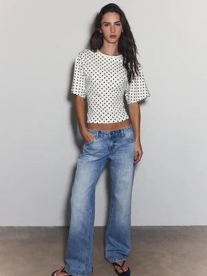 Zdjęcie produktu Stradivarius Koszulka z krótkim rękawem w japońskim stylu  SZARY DENIM