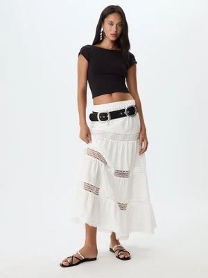 Stradivarius T-shirt z odkrytymi plecami  Czarny