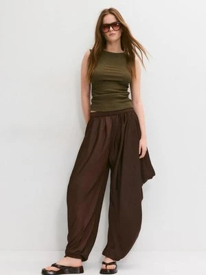Zdjęcie produktu Stradivarius Koszulka z teksturą i marszczeniami  Khaki