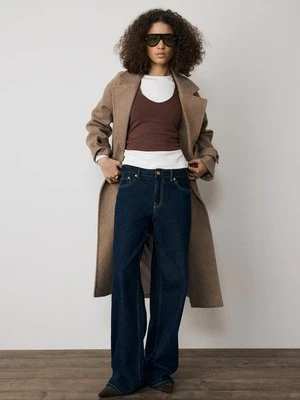 Stradivarius Krótki top halter  Brązowy