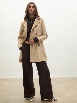 Stradivarius Trench krótki  Kamień