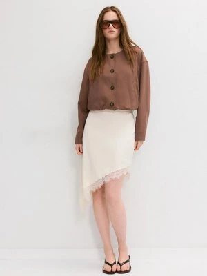 Stradivarius Kurtka bomber z okrągłym dekoltem  Brązowy