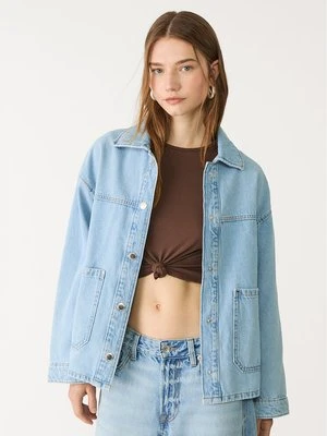 Zdjęcie produktu Stradivarius Kurtka jeansowa z kieszeniami  Jasnoniebieski