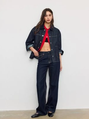 Stradivarius Kurtka jeansowa z kieszeniami  WYBLAKŁY DENIM