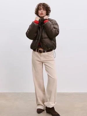 Stradivarius Kurtka pikowana z efektem satynowym  Brązowy