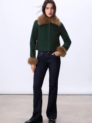 Stradivarius Kurtka z detalem z efektem futra