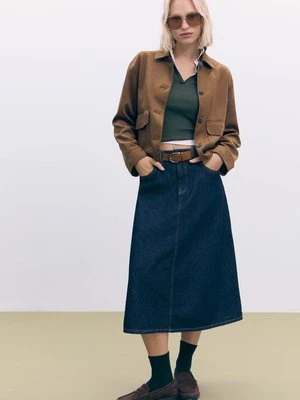 Stradivarius Kurtka z kieszeniami z imitacji zamszu  Brązowy