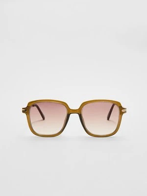 Stradivarius Kwadratowe okulary przeciwsłoneczne  Brązowy