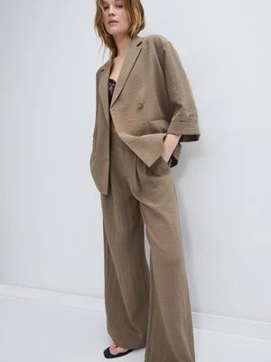 Stradivarius Lejąca się marynarka dwurzędowa  Brązowy