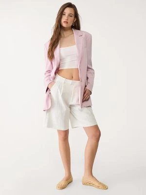 Stradivarius Luźna marynarka oversize  Pastelowy róż