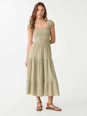 Stradivarius Luźna sukienka średniej długości  Khaki