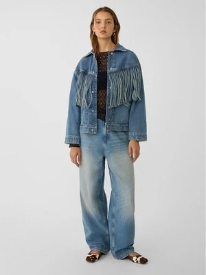 Stradivarius Luźne jeansy baggy  Denim