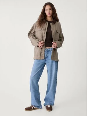 Stradivarius Luźne jeansy baggy  Jasnoniebieski