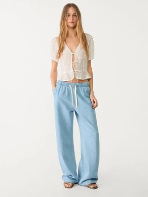 Stradivarius Luźne jeansy  ŚREDNIOJASNY NIEBIESKI DENIM