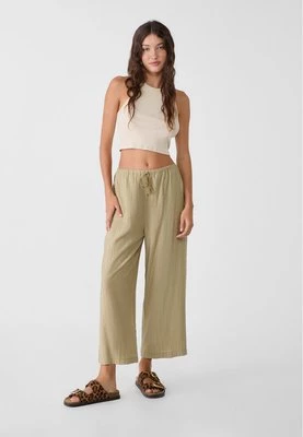 Stradivarius Luźne spodnie culotte  Khaki