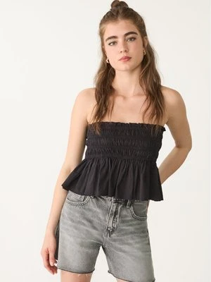 Stradivarius Luźny top bandeau  Czarny