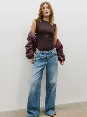 Zdjęcie produktu Stradivarius Marszczone body  Brązowy