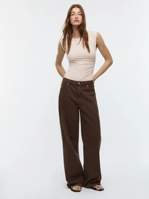 Stradivarius Marszczone body  Szary