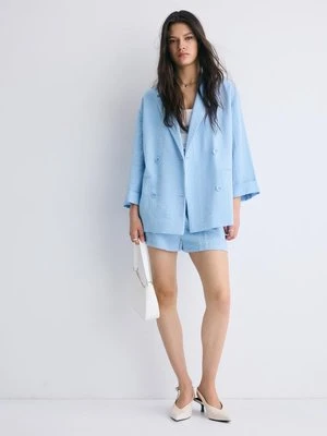 Stradivarius Marynarka dwurzędowa  Niebieski