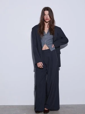 Stradivarius Marynarka oversize  Ciemnomorski