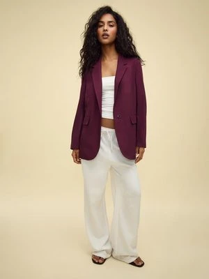 Stradivarius Marynarka regular fit  Fioletowy