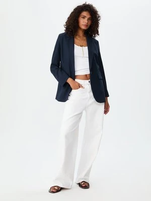 Stradivarius Marynarka regular fit  Morski