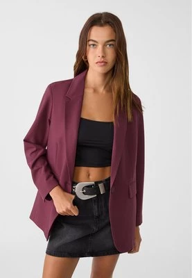 Stradivarius Marynarka regular fit  Wiśniowy