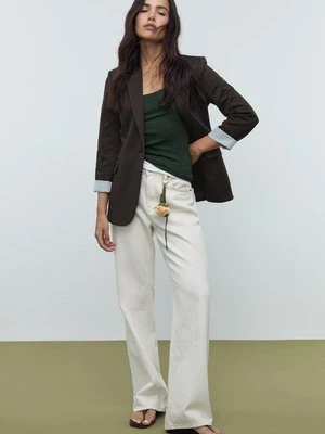 Stradivarius Marynarka slim fit  Brązowy