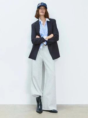 Stradivarius Marynarka slim fit dwurzędowa  Ciemnomorski