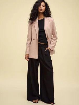 Stradivarius Marynarka slim fit dwurzędowa  Pudrowy róż