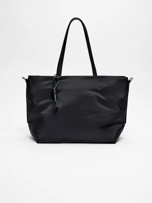 Stradivarius Materiałowa torba shopper basic  Czarny