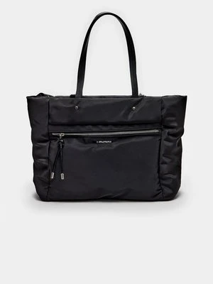 Stradivarius Materiałowa torba shopper  Czarny
