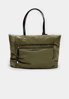 Stradivarius Materiałowa torba shopper  Khaki