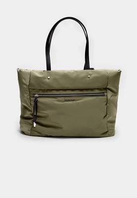 Stradivarius Materiałowa torba shopper  Khaki