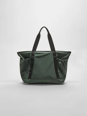 Stradivarius Materiałowa torba shopper  Khaki