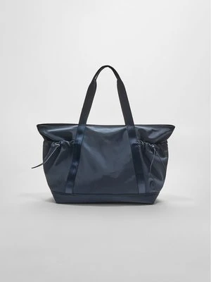 Stradivarius Materiałowa torba shopper  Morski