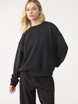 Stradivarius Miękka bluza basic  Czarny