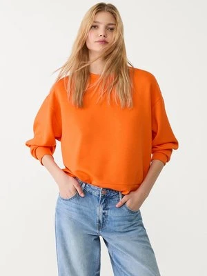 Stradivarius Miękka bluza basic  Pomarańczowy