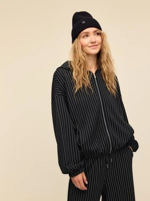 Stradivarius Miękka bluza w paski  Ciemnoszary