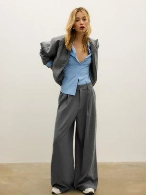 Stradivarius Miękka kurtka balonowa  Ciemnoszary