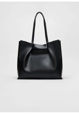 Stradivarius Miękka torba shopper  Czarny