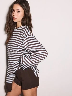 Stradivarius Mini spodenki  Brązowy